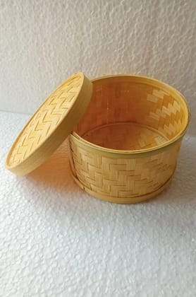 Bamboo Woven Rainbow Basket