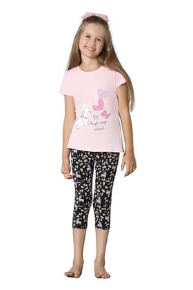 Girl's Cotton Relaxed Fit T-Shirt