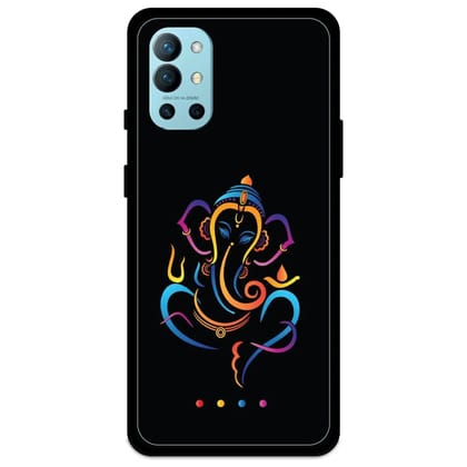 Lord Ganapati - Glossy Metal Silicone Case For OnePlus Models-OnePlus 9R