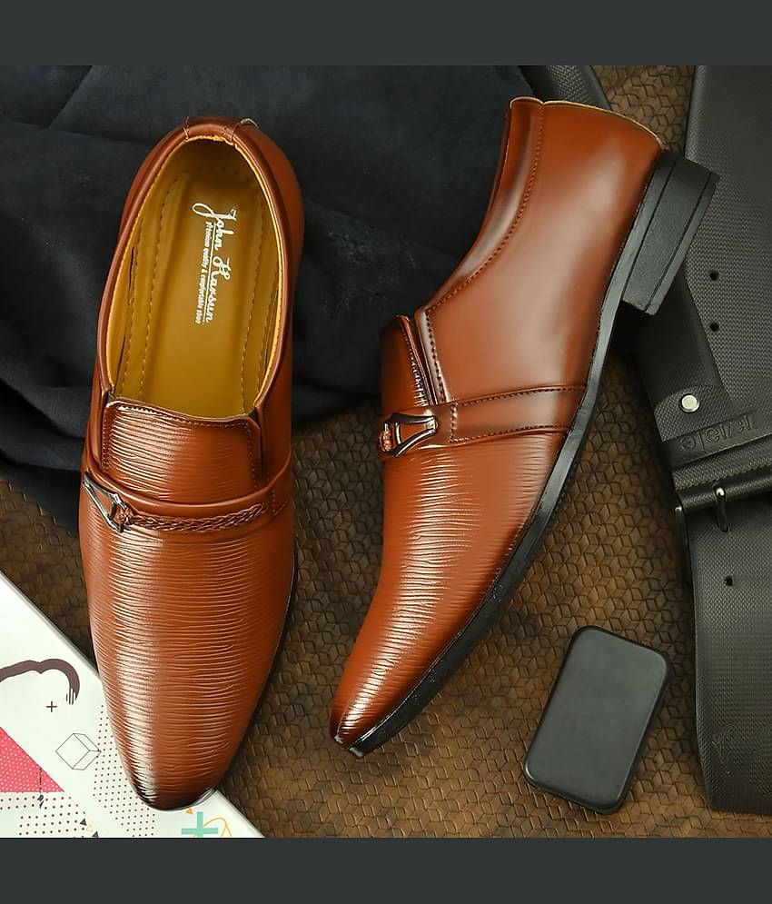 John Karsun - Tan Men's Mocassin Formal Shoes