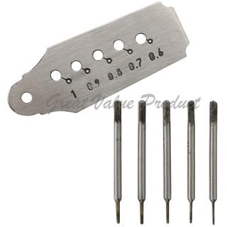 Tap and Die Set 0.6mm to 1.00mm 5 Taps and Dies Watch Repair Tool - Screw Plate and Taps Tap and Die Set 0.6mm to 1.00mm 5 Taps and Dies Watch Repair Tool - Screw Plate and Taps