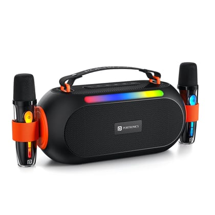 Portronics Apollo 20 25W Bluetooth Speaker, Dual Passive Radiator, Upto 5 Hours Playtime, Type C Charging