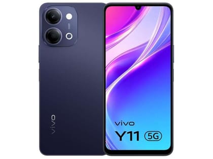 Vivo Y11 5G (4GB RAM, 64GB Storage) 5G Mobile Phone with HD+ Display, Powerful Battery & Smooth Performance - Midnight Blue