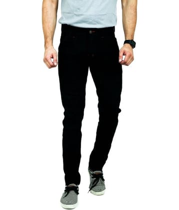 MOUDLIN - Black Denim Slim Fit Men's Jeans ( Pack of 1 )