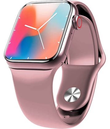 SKYRISE TFT BT Calling Smart Watch with Rubber Strap Upto 24 hours Backup ( Pink )