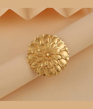 Bhagya Lakshmi Golden Golden Ring ( Pack of 1 )