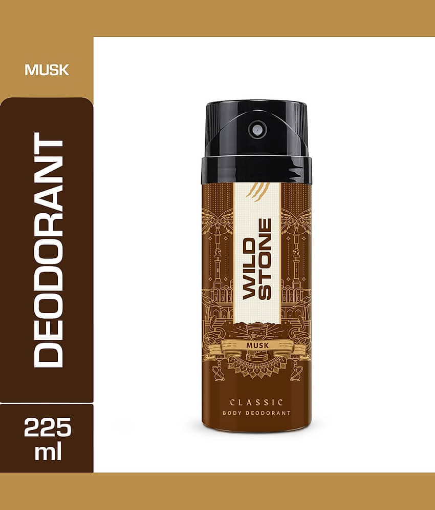 Wild Stone Classic Musk Deodorant Spray - For Men (225 ml)