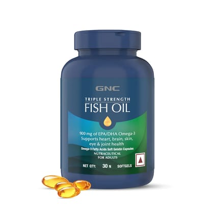 GNC Triple Strength Fish Oil 30 Softgels