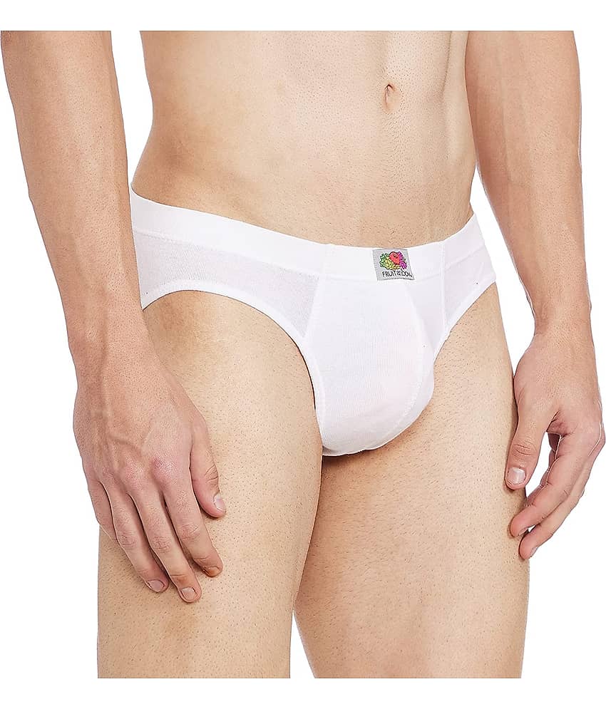 VEE SAA Pack of 1 Cotton Briefs For Men's ( White )