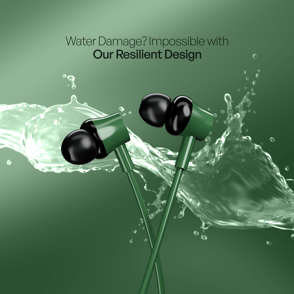 Cellecor NK-3 Wireless Waterproof Neckband with 25 Hrs playtime Headphone Bluetooth - Green