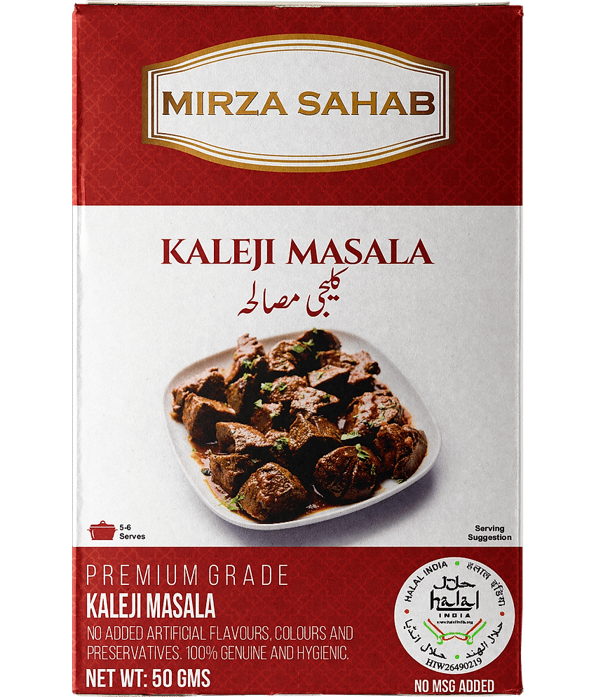 Mirza Sahab Kaleji Masala Instant Mix 50 gm Pack of 4