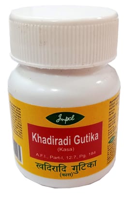 Impcl Khadiradi Gutika (Kasa) - bottle (10 gm)