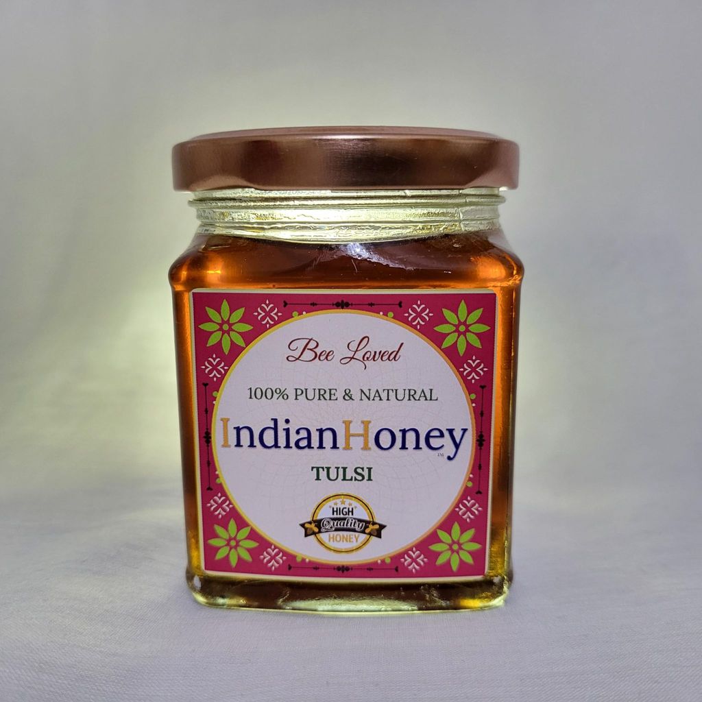 IndianHoney Tulsi Honey A Natural, Aromatic Infused With The Rich Flavor Earthy Freshness