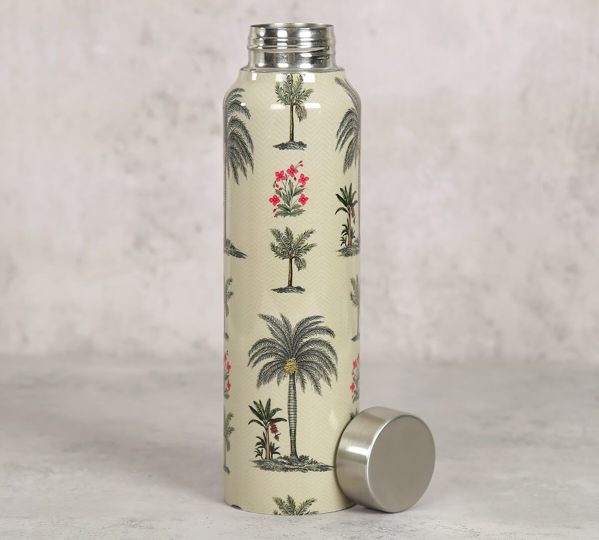 Chevron Palms Bottle And Tumbler Set