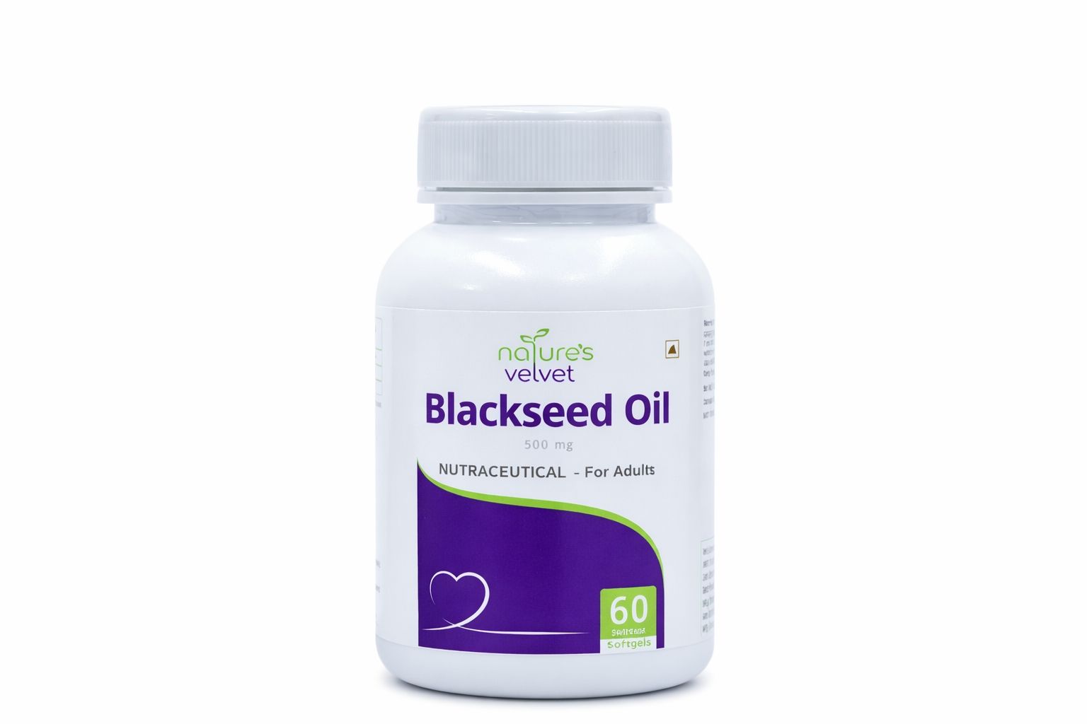 Natures Velvet Black Seed Oil (Kalonji) 500mg Softgels for Immunity & Wellness Support, Rich in Thymoquinone, Herbal Supplement, 60 Softgels