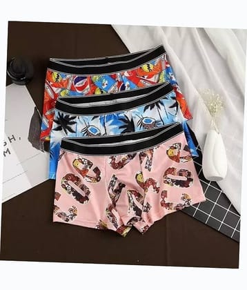 Cavenders Pack of 3 Nylon Trunks For Men's ( Multicolor )