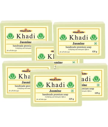Premium Khadi Jasmine Soap 750 g Pack of 6