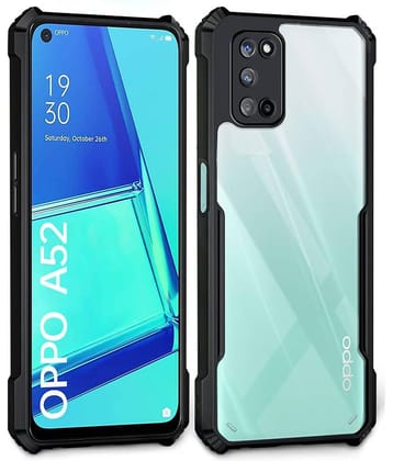 VAKIBO Plain Cases Compatible For Rubber Oppo A52 ( Pack of 1 )