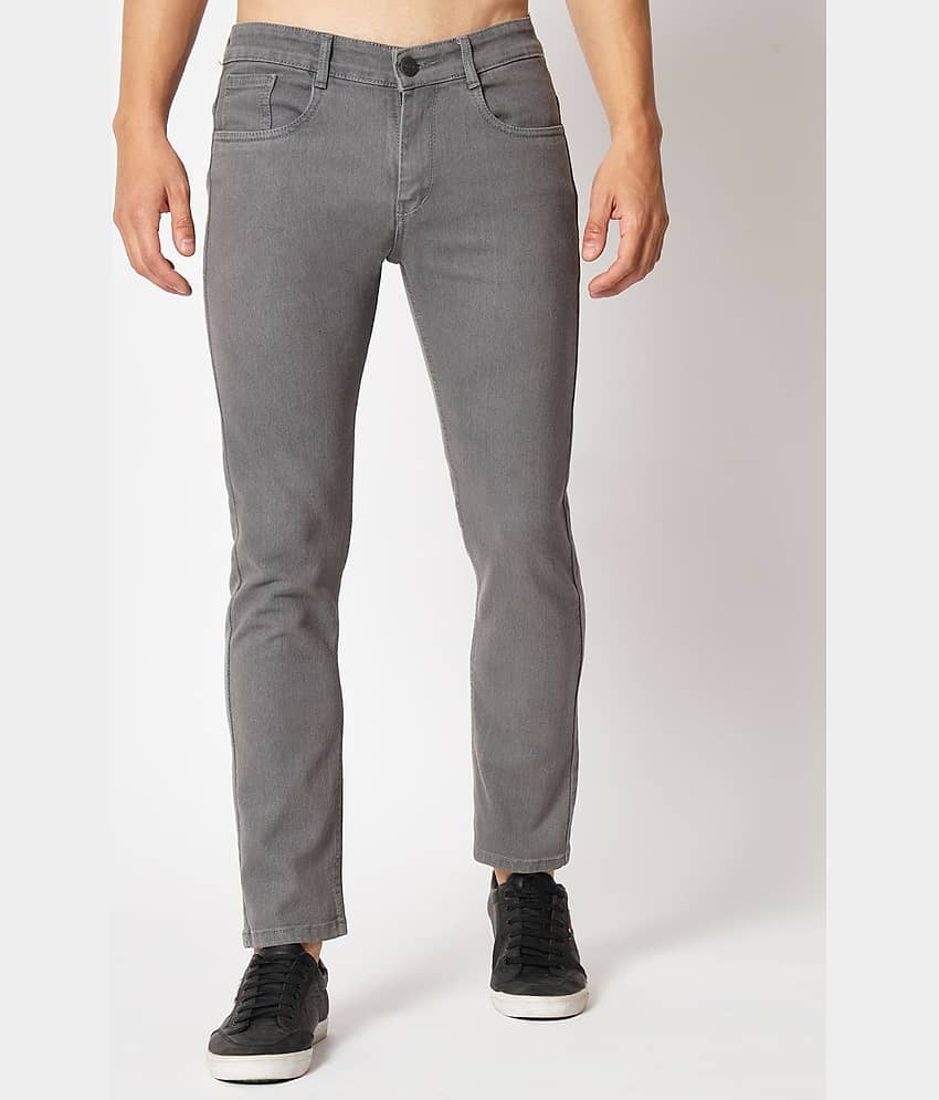 RAGZO - Grey Denim Slim Fit Men's Jeans ( Pack of 1 )
