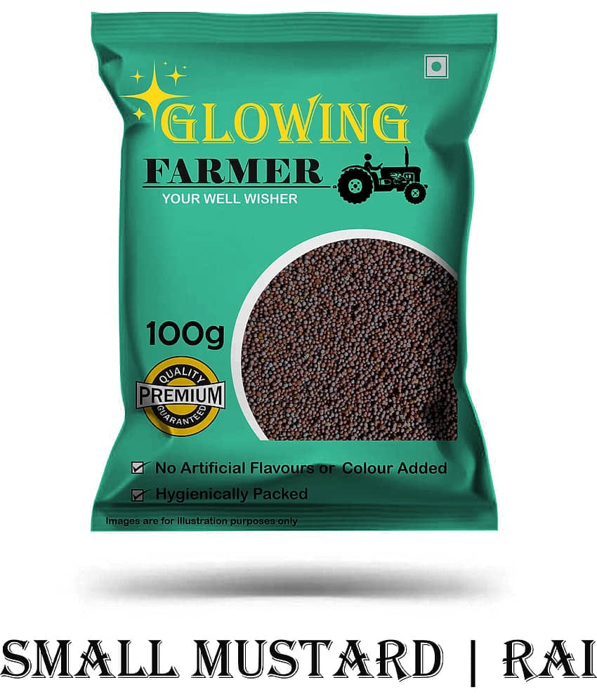 GLOWING FARMER Small Mustard Seeds / Rai 100 gm