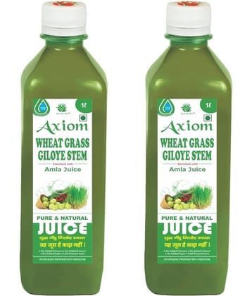 Jeevan Ras Wheat Grass & Giloye Stem Swaras Herbal Juice (1 ltr) Pack of 2 | 100% Natural WHO-GLP,GMP,ISO Certified Product