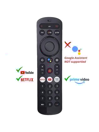 Supratech Remote Control Compatible with Airtel Xstream Set Top Box – HD & SD Recording | Smart DTH Remote with Netflix, Prime Video, YouTube Hotkeys | No Voice or Google Assistant