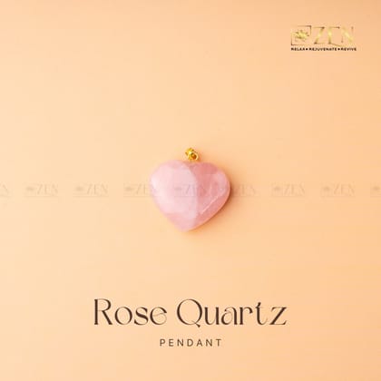 Rose Quartz Heart Pendant