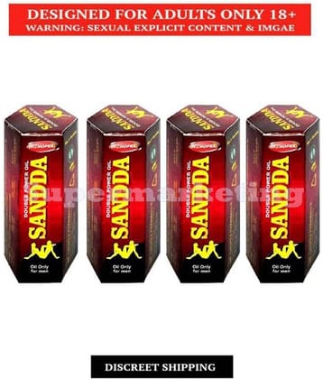 Supermarketing DOUBLE POWER SANDA Oil for Sexual Stamina 15 ml Pack of 4