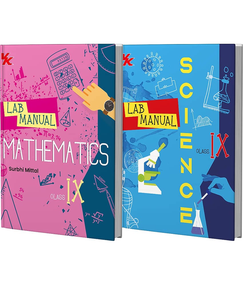 Lab Manual Mathematics &  Science (HB) With Worksheet (Set of 2 Books) | For Class 9  | CBSE Based  | NCERT Based  | 2025 Edition