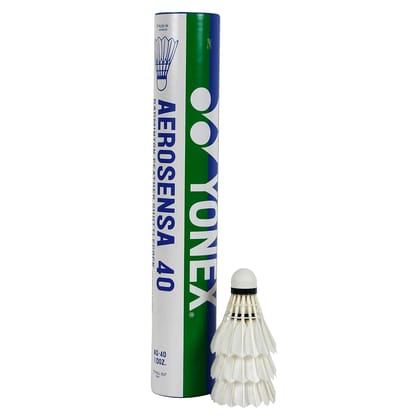 YONEX Aerosensa 40 Feather Shuttlecock (Colour - WHITE, Size - SPEED 1) by Total Sporting And Fitness Solutions Pvt Ltd