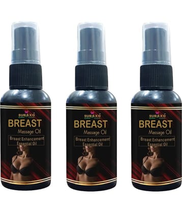 Subaxo Ayurvedic Body Massage Oil Size Increase,Shaping,Firming Shaping & Firming Oil 50 mL Pack of 3