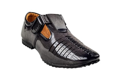 Titas Boys Black Casual Shoe-Black / 11
