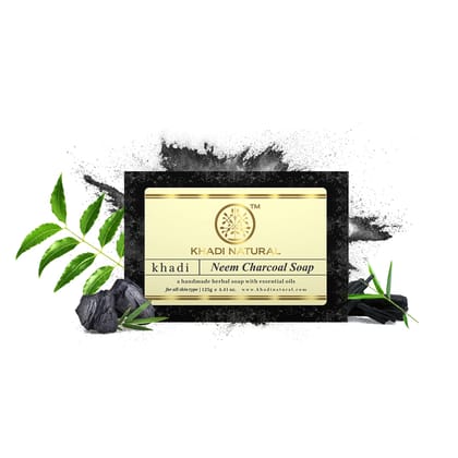Khadi Natural Neem Charcoal Soap - 125gm Khadi Natural Neem Charcoal Soap - 125gm