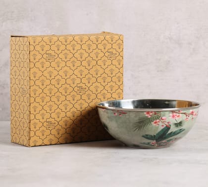 India Circus Spring Bloom Steel Bowl