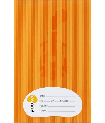 Navneet Youva Soft Bound Brown Cover Long Book 21x29.7 cm Single Line 172 Pages - Pack of 3