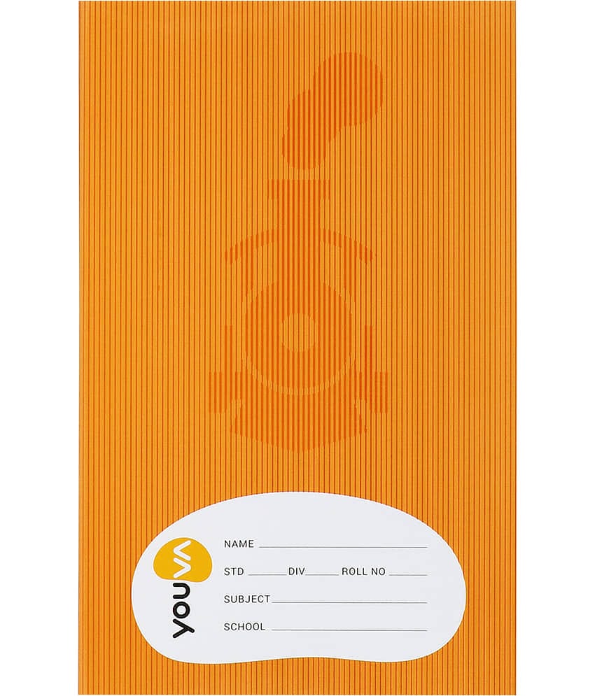 Navneet Youva Soft Bound Brown Cover Long Book 21x29.7 cm Single Line 172 Pages - Pack of 3