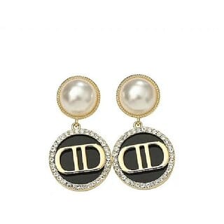 Designer Pearl and Acrylic Earring
