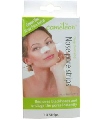 Cameleon Nose Strips in Green Tea - 10 Strips Wax Strips for 10 Pcs