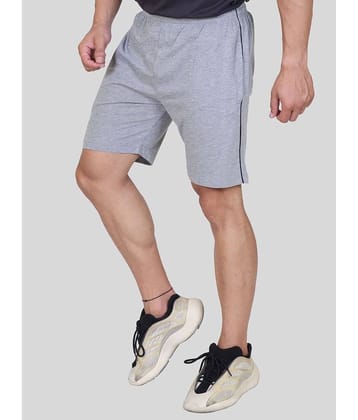 AXYS Grey Cotton Blend Men's Shorts ( Pack of 1 )
