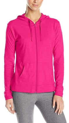 Romano nx Women's Hot Pink Hooded Sweatshirt-Hot Pink / M