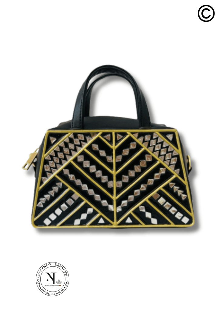 Charming Unusual shaped Bag with Zipper and Sling
