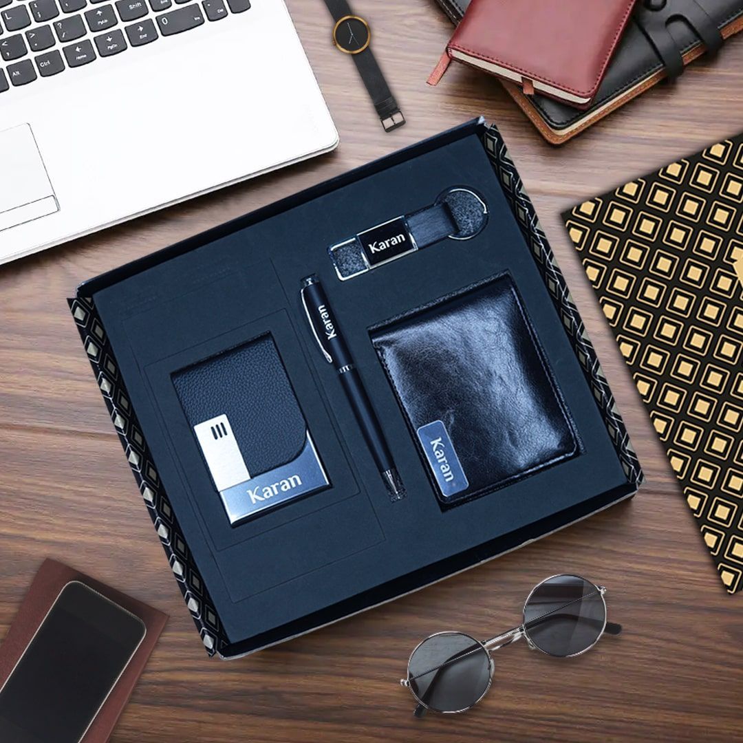 Personalized Gifts for Him : Wallet, Pen, Keychain & Card Holder