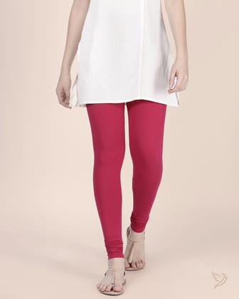 Cotton Churidar Legging - Bubble Gum-S / Bubble Gum