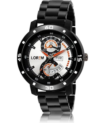 Lorem - Black Metal Analog Men's Watch