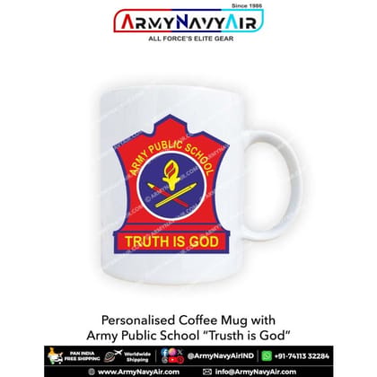 ArmyNavyAir Personalised Coffee Mug (1 unit) | APS Truth of God Design | Gift & Daily Use