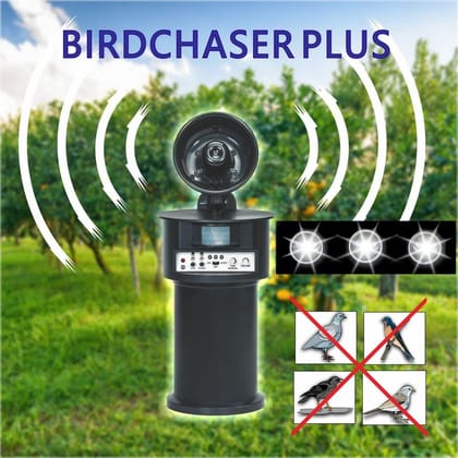 Pest-O-Run LS-2020B Sonic Bird And Pigeon Repeller (Black) | Predatory Scare Sounds & Flashing Strobe | Indoor & Outdoor Pest-O-Run LS-2020B Sonic Bird And Pigeon Repeller (Black) | Predatory Scare Sounds & Flashing Strobe | Indoor & Outdoor