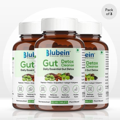 Gut Detox / Cleanse-Pack of 3 at ₹𝟗𝟗𝟗