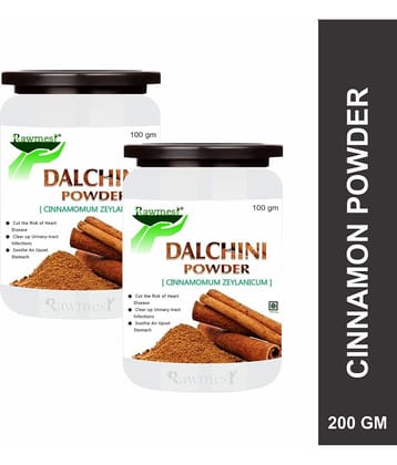 Rawmest 100% Organic Dalchini (Ceylon Cinnamon) Powder 200 Gm Pack of 2