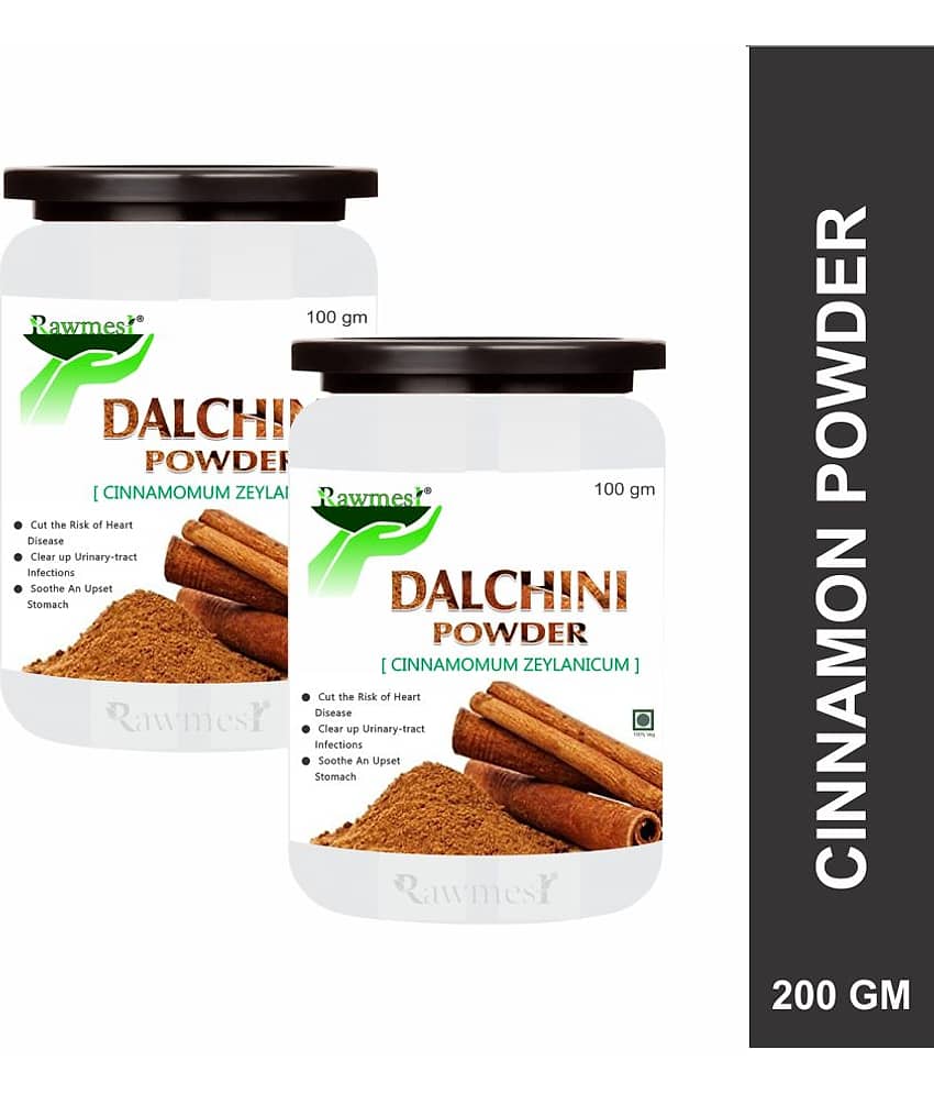 Rawmest 100% Organic Dalchini (Ceylon Cinnamon) Powder 200 Gm Pack of 2