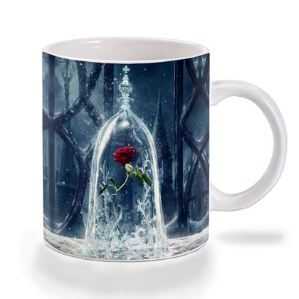 Multicolor Rose Of Beauty And The Beast Ceramic Mug